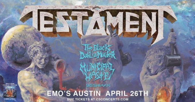 Testament, The Black Dahlia Murder, Municipal Waste & Meshiaak [CANCELLED]